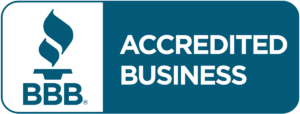 Logo of being a BBB accredited business.